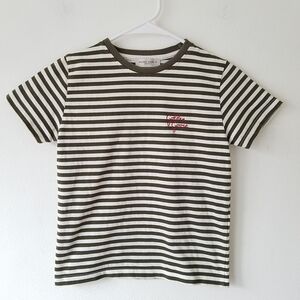Golden Goose Striped T Shirt Embroidered Logo Kids Size Small